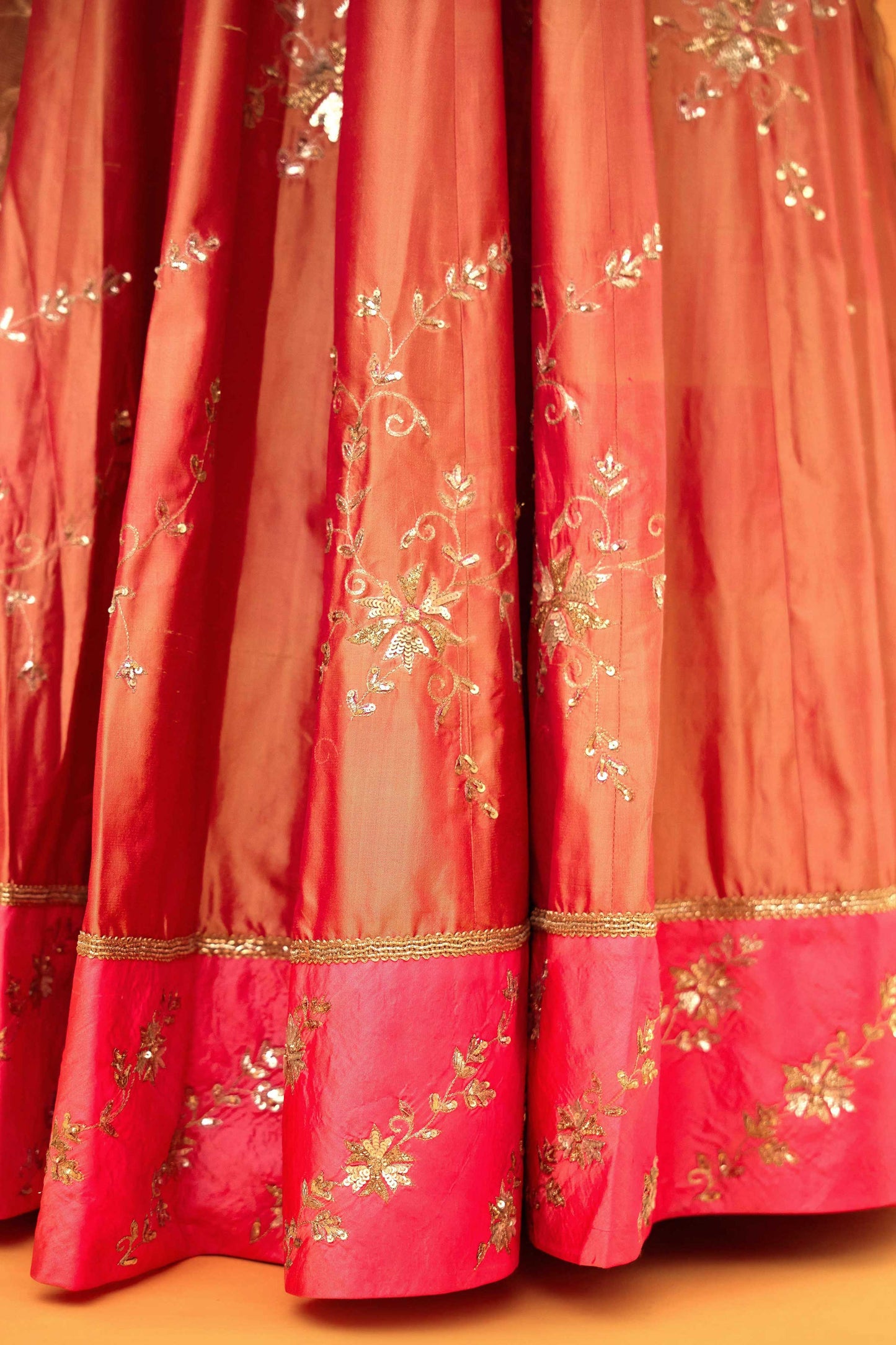 Bhairavi Devi Lehenga (Gulab)