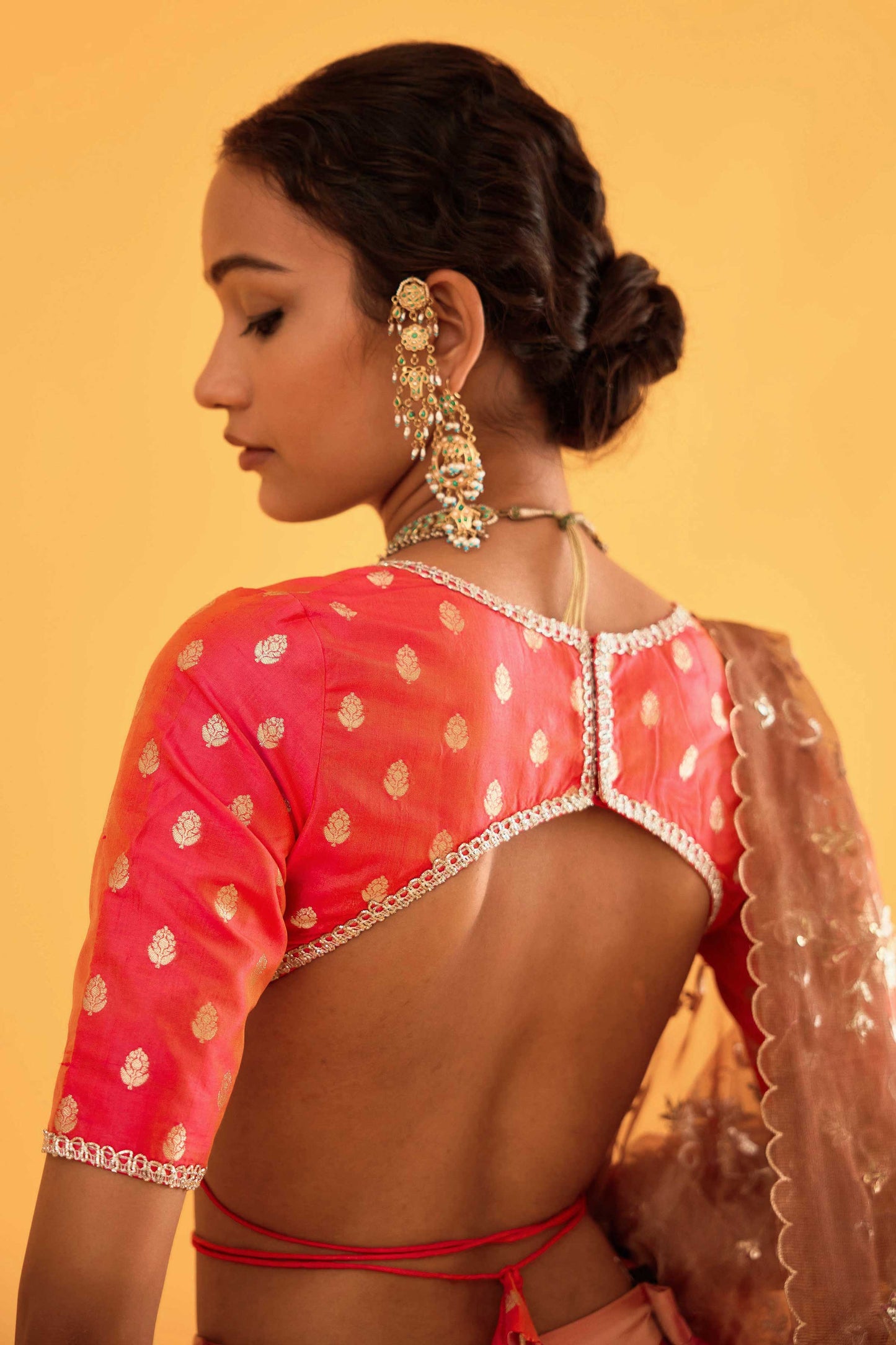 Bhairavi Devi Lehenga (Gulab)