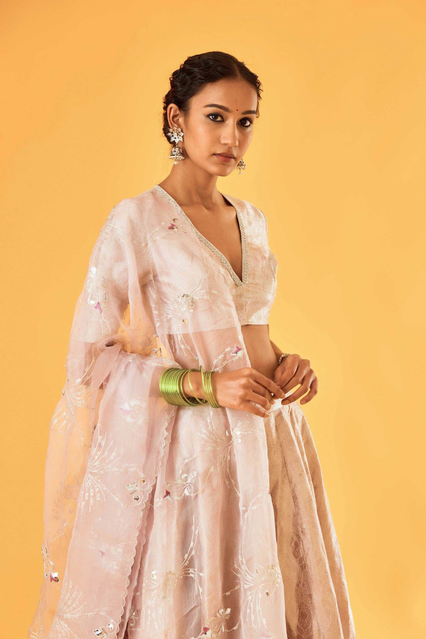 Gayatri Devi Kamkhab Lehenga (Ouda)