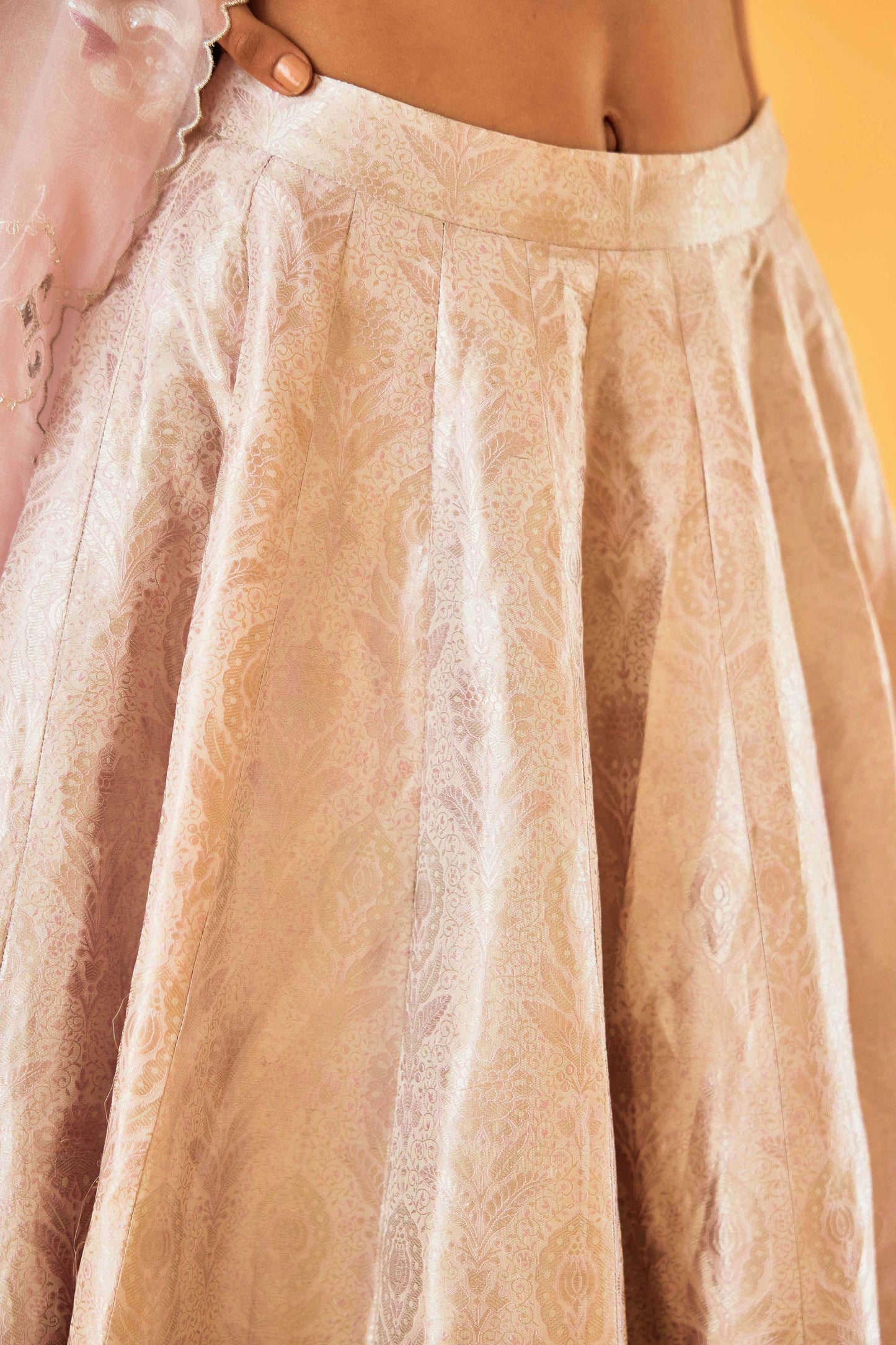 Gayatri Devi Kamkhab Lehenga (Ouda)