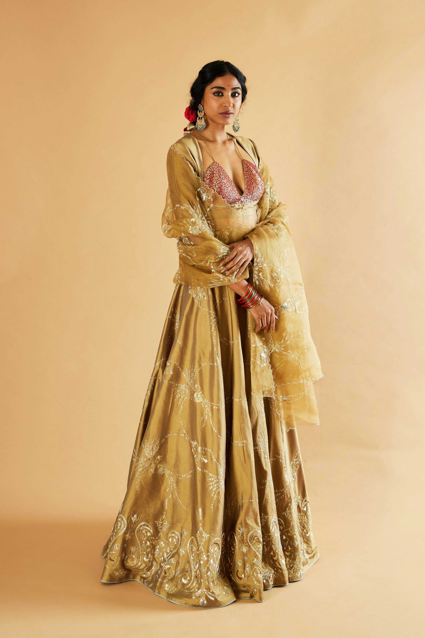 Gayatri Devi Lehenga (Tamba)