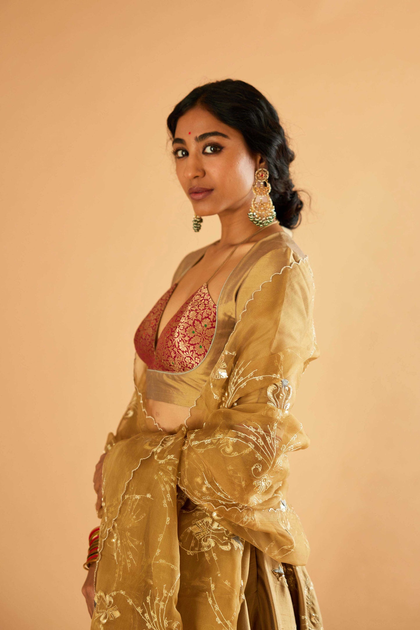 Gayatri Devi Lehenga (Tamba)