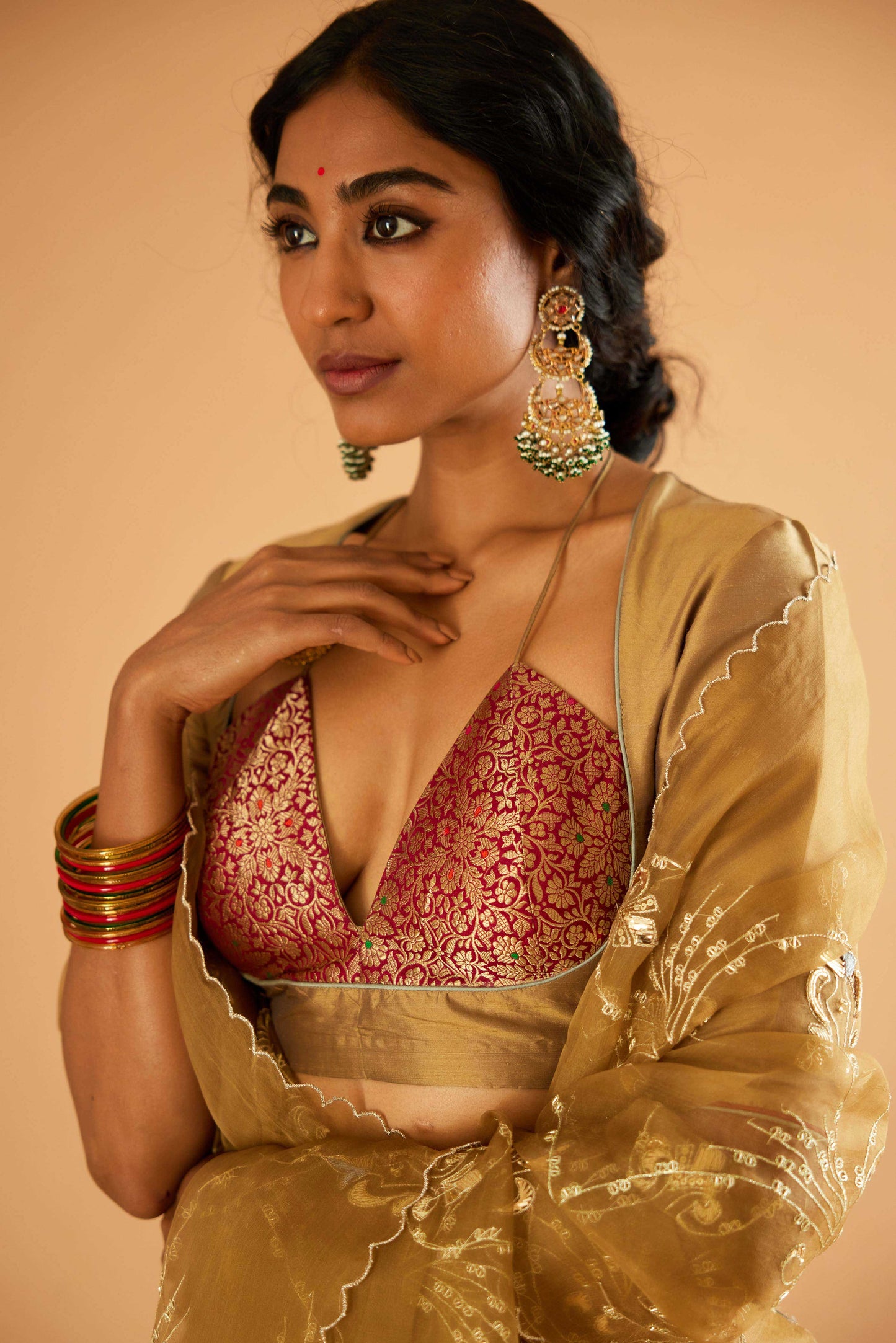 Gayatri Devi Lehenga (Tamba)