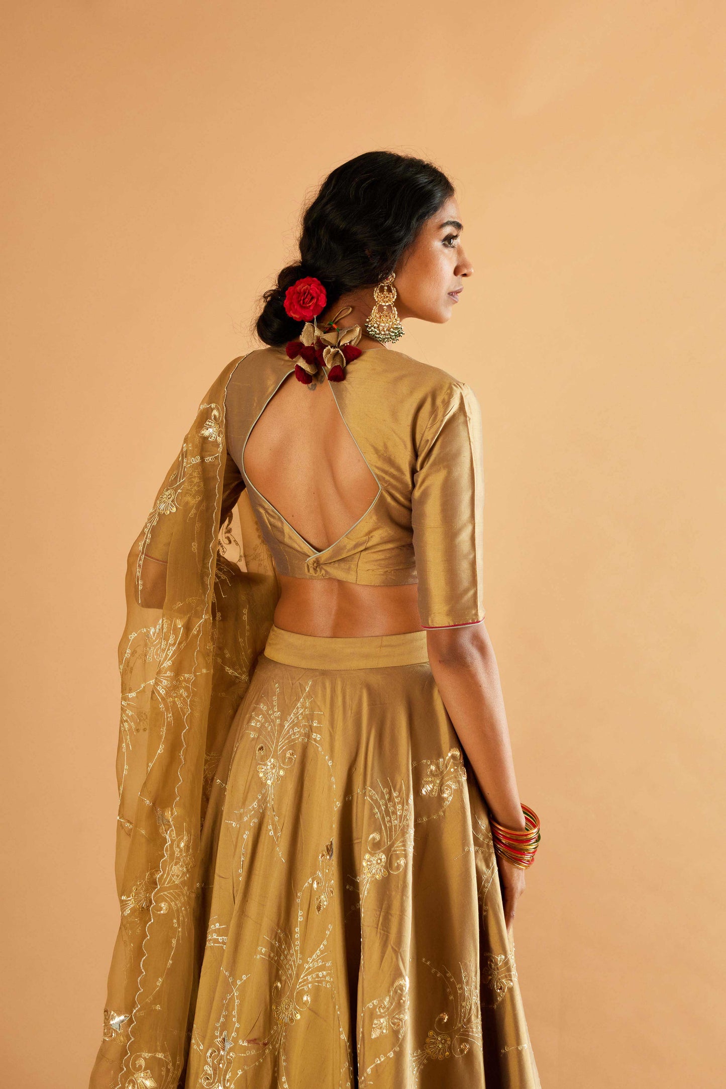 Gayatri Devi Lehenga (Tamba)