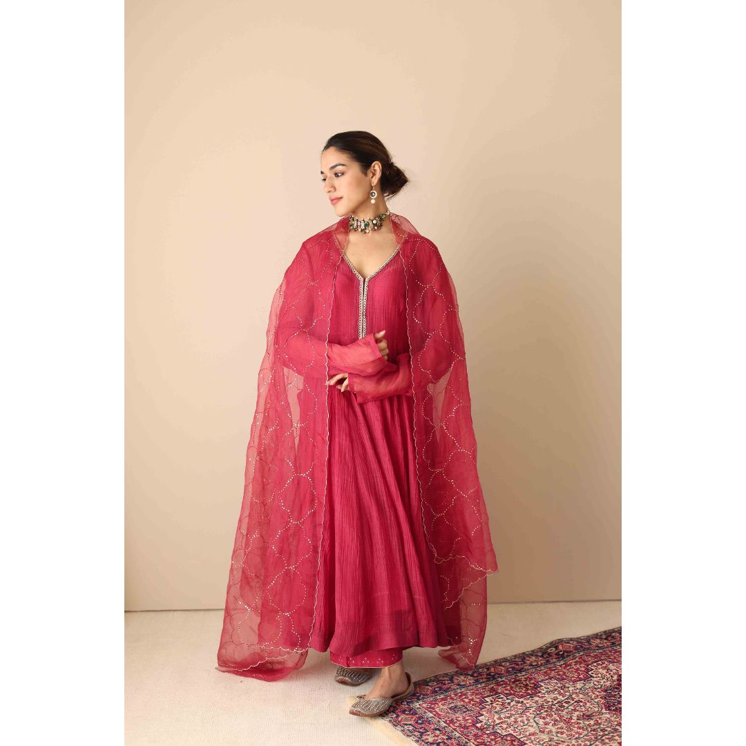 Mahepusht Sitara Jaal in Gehra Neela