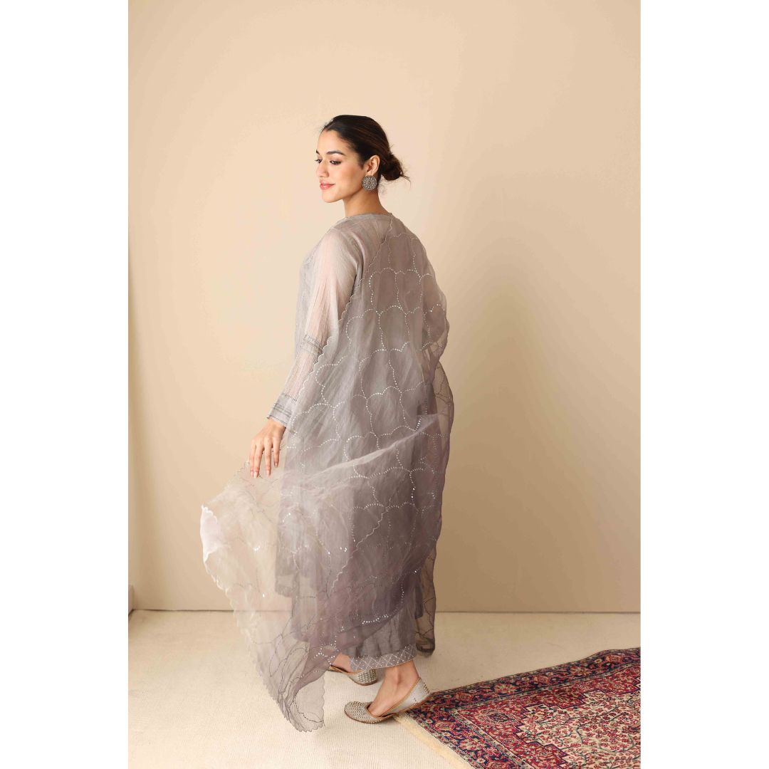 Mahepusht Sitara Jaal Firozi Hara Ombré Joda