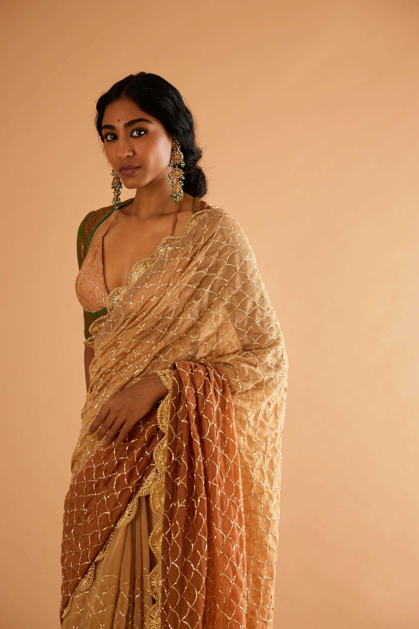 Meenakshi Devi saree- Surmai