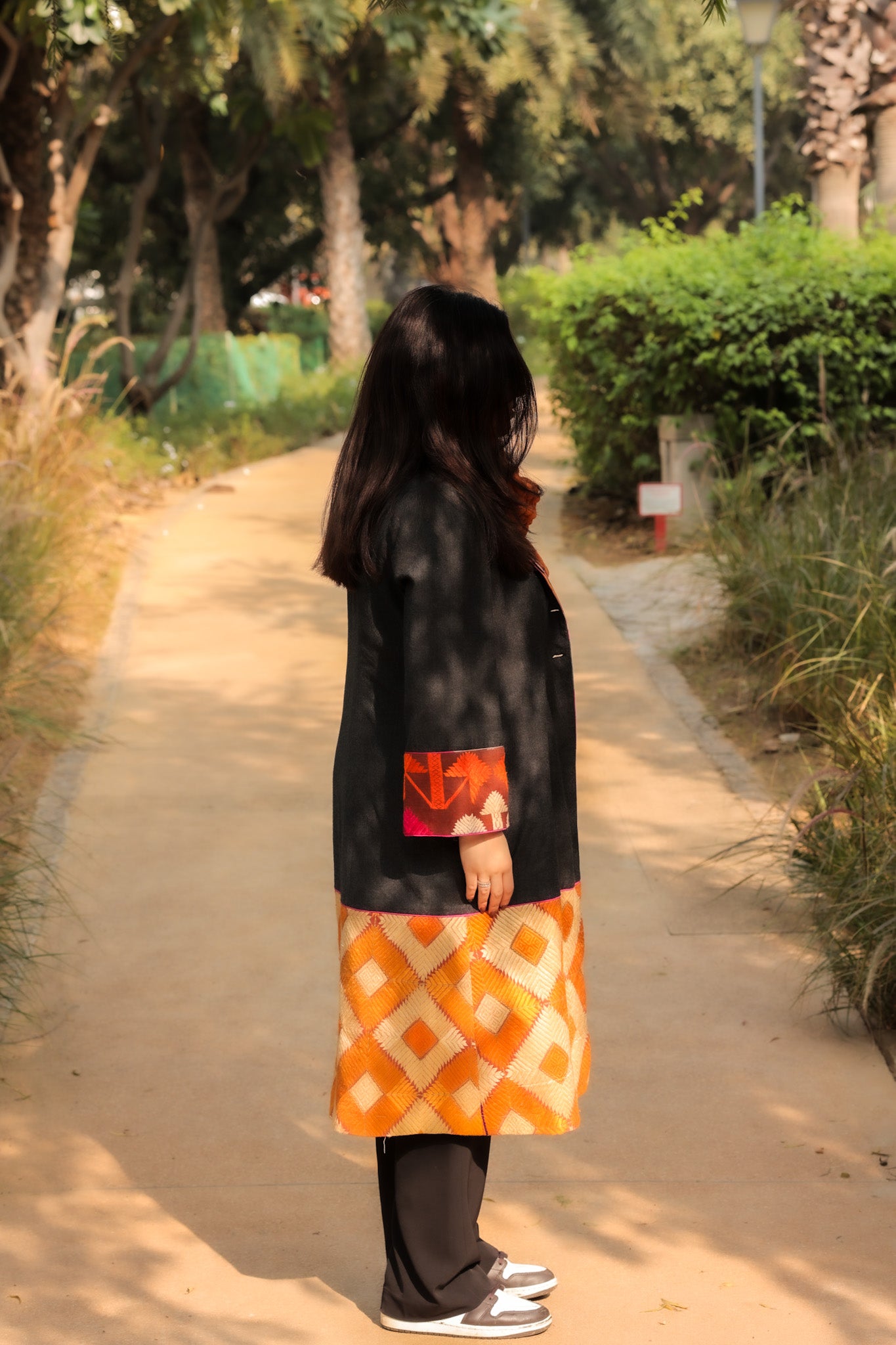 Fiza Meerzai Winter jacket Charcoal Grey