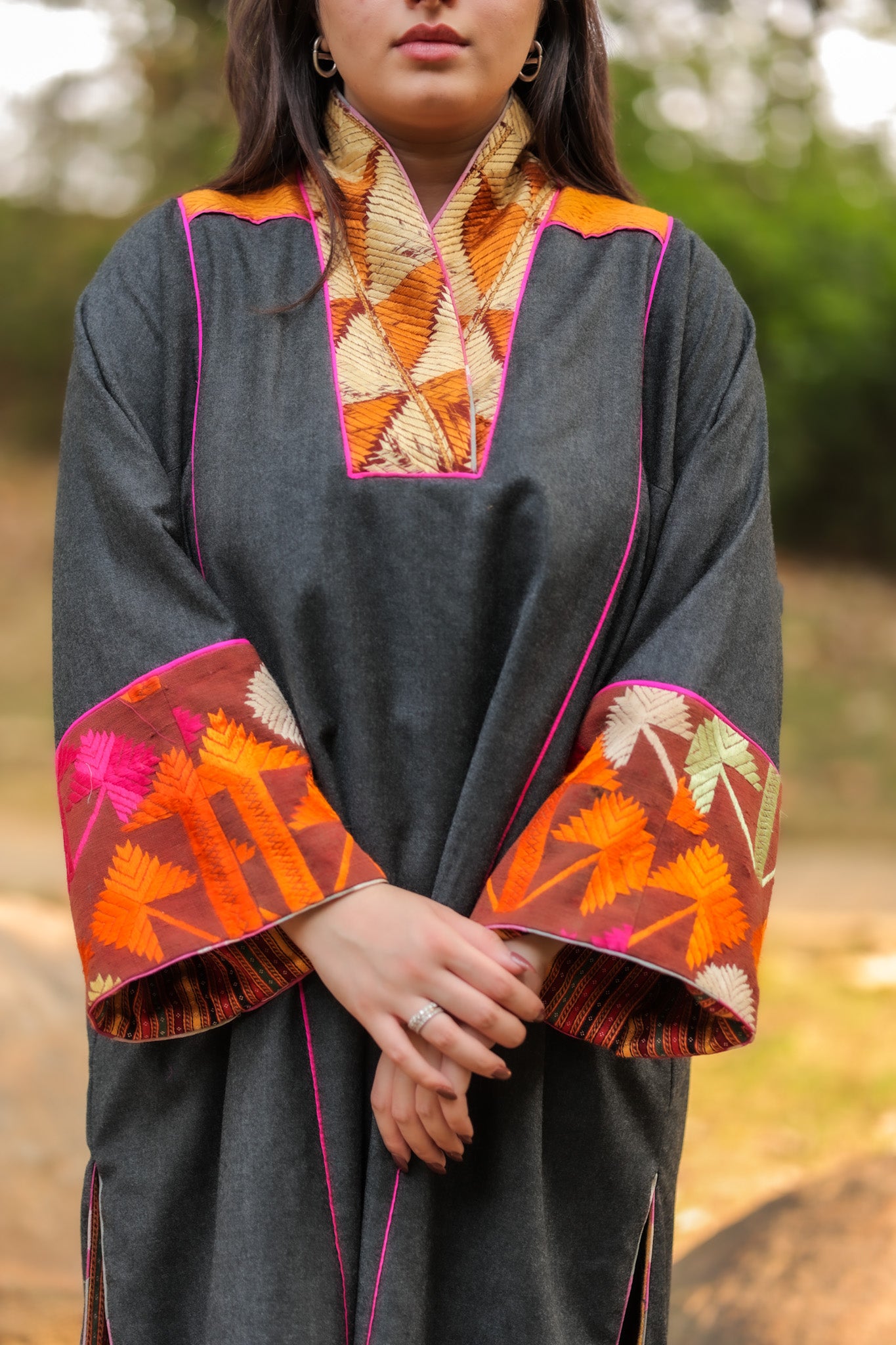 Khiza Meerzai Winter jacket Charcoal Grey