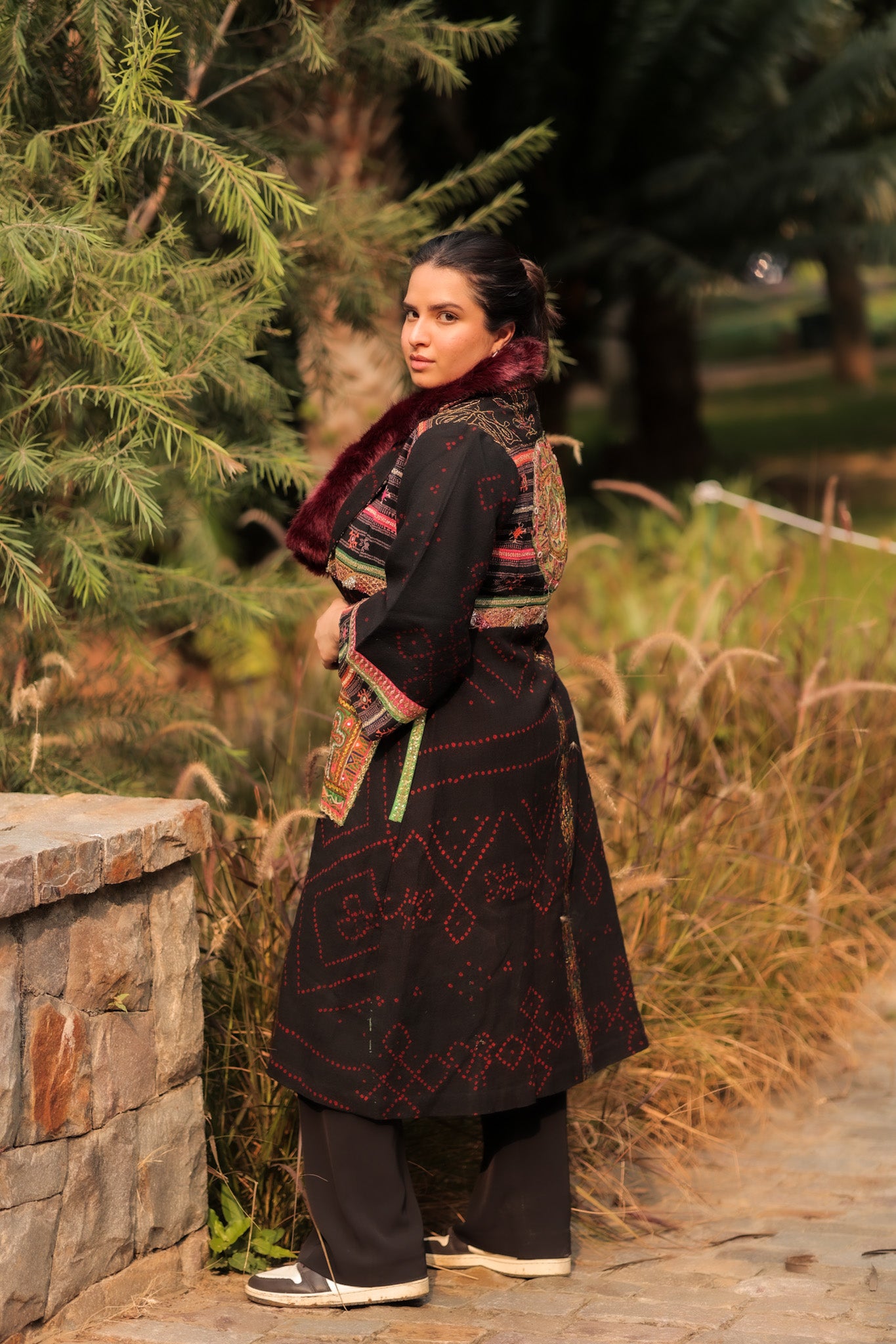 Bahaar Meerzai Winter jacket Charcoal Grey