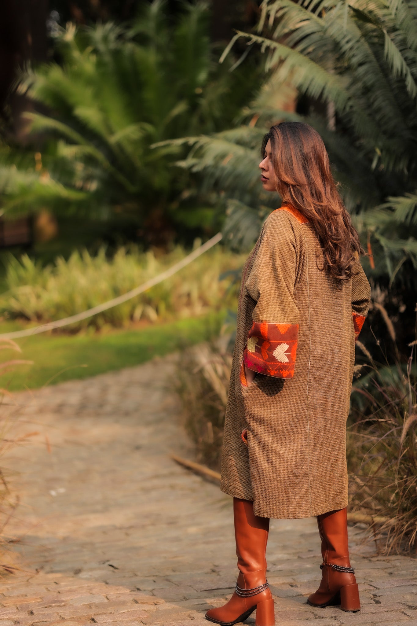 Khiza Meerzai Winter jacket Brown