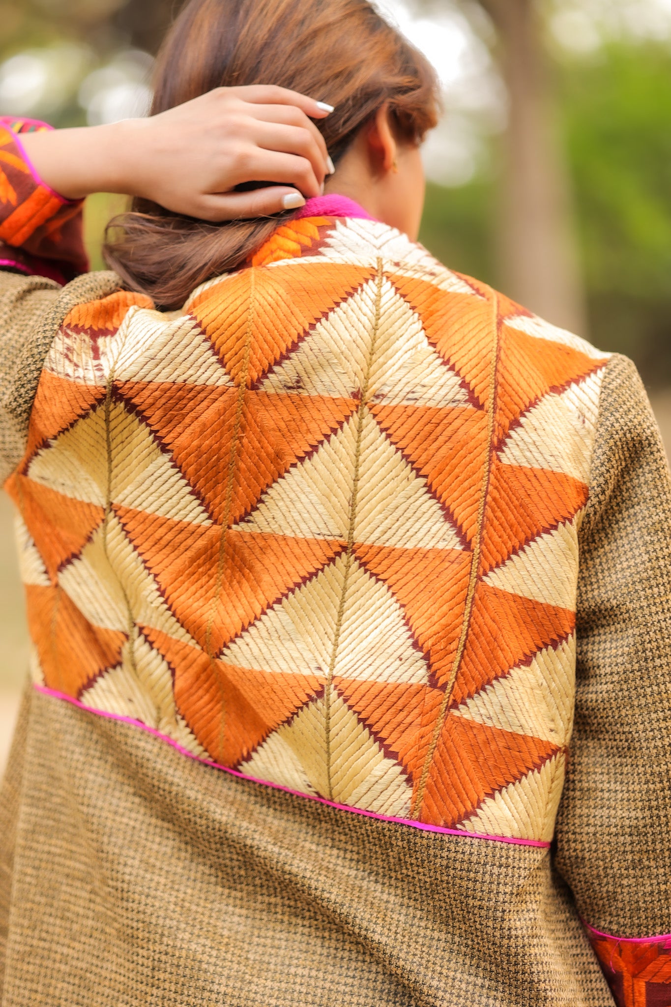 Nargis Meerzai Winter jacket Brown