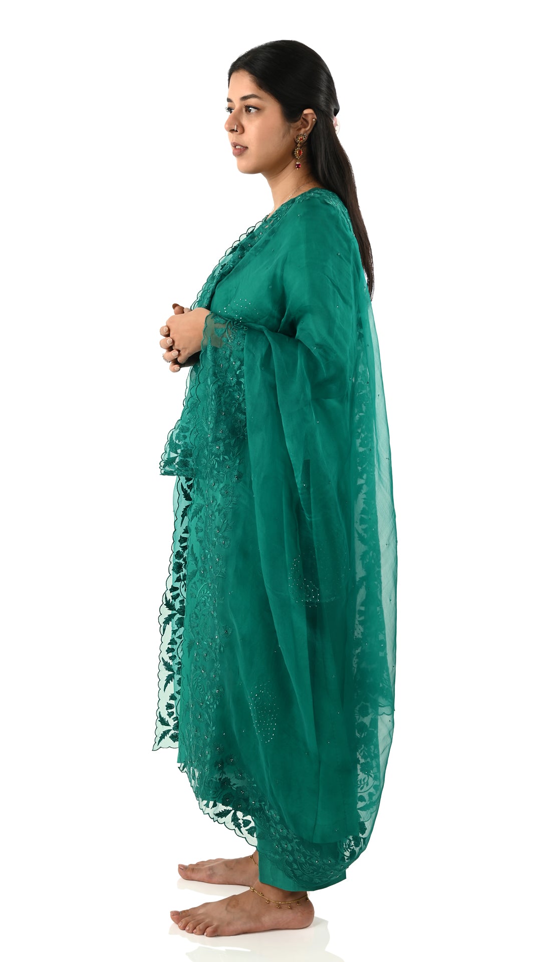 Reshmi Shaista Silk Joda (Green)