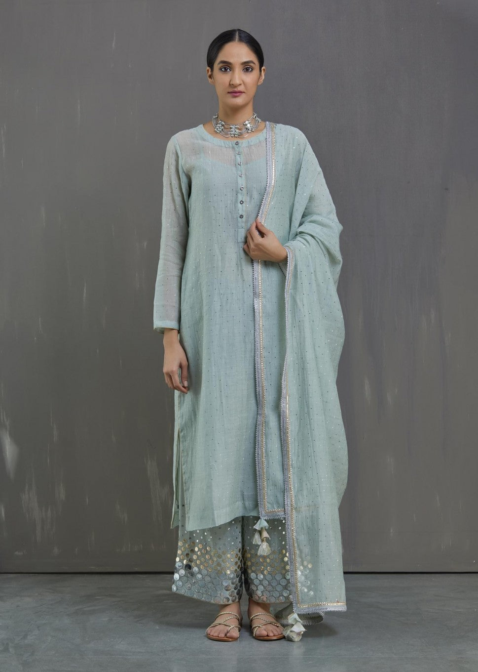 Zohra Jabeen Kamdani Joda- Skyblue