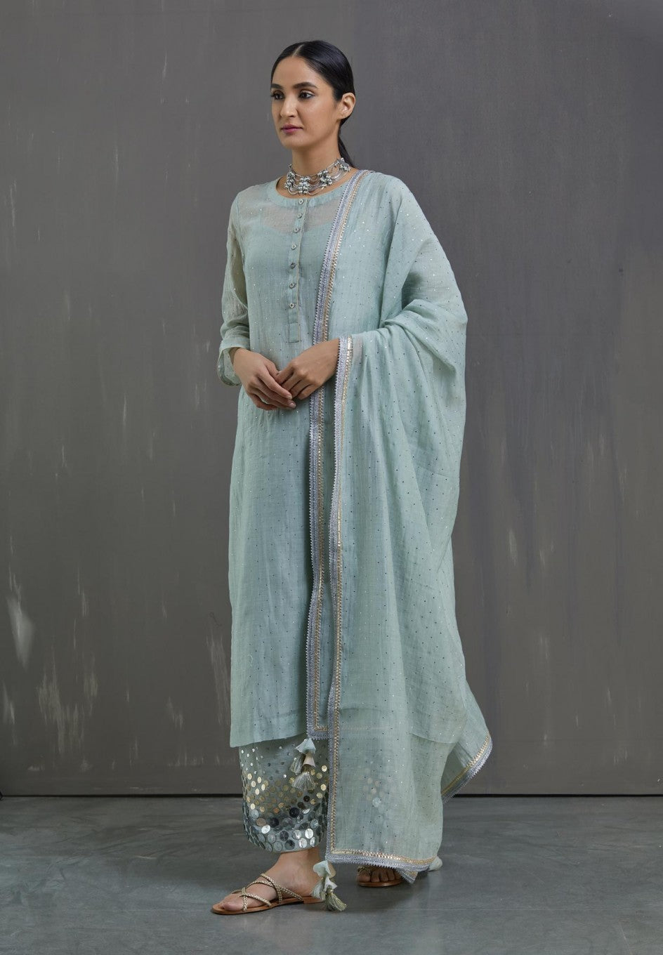 Zohra Jabeen Kamdani Joda- Skyblue