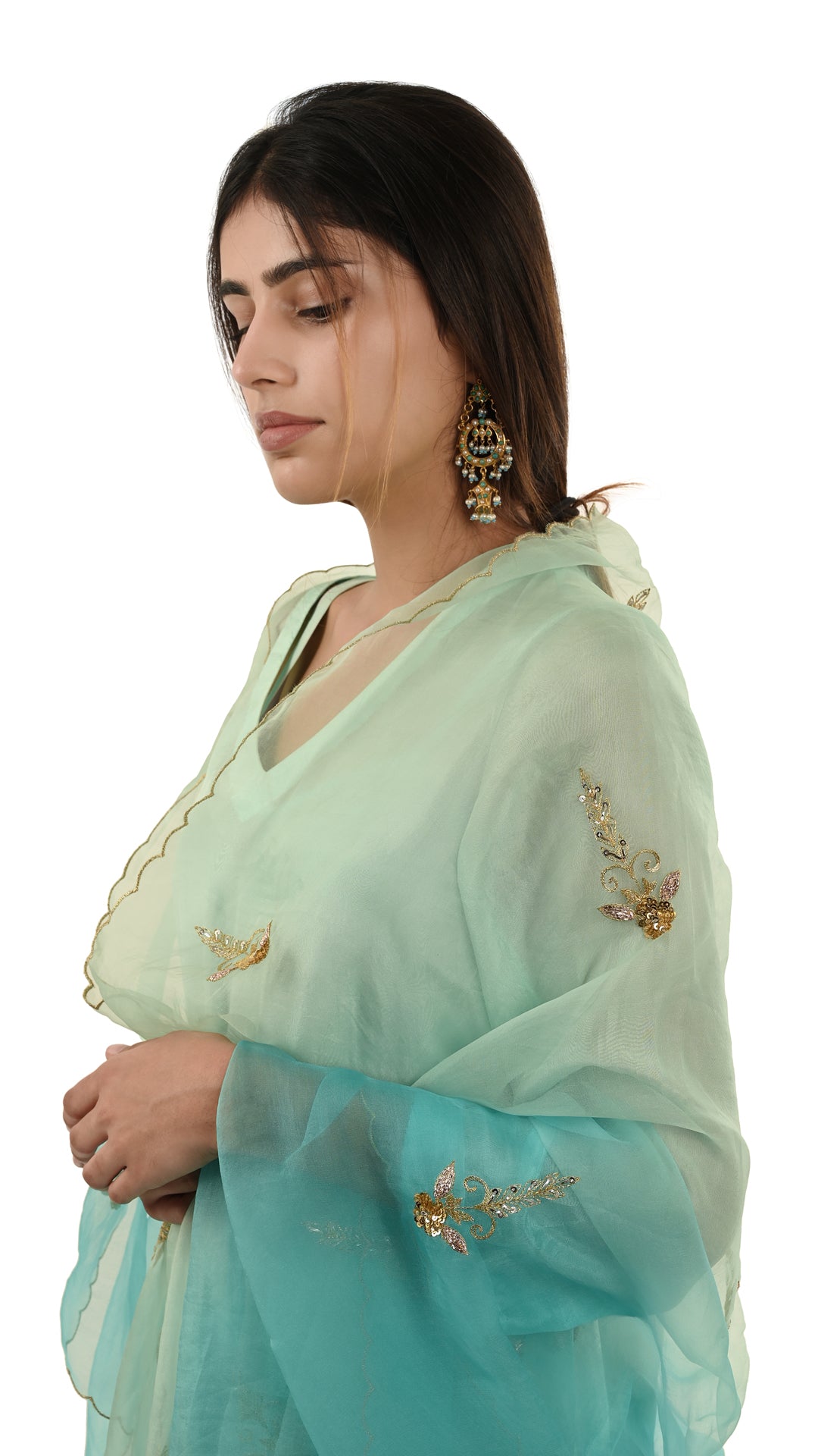 Gulafshan Joda - Firozi Ombre