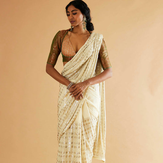 Jugnu Tara saree- Jhilmil Phool