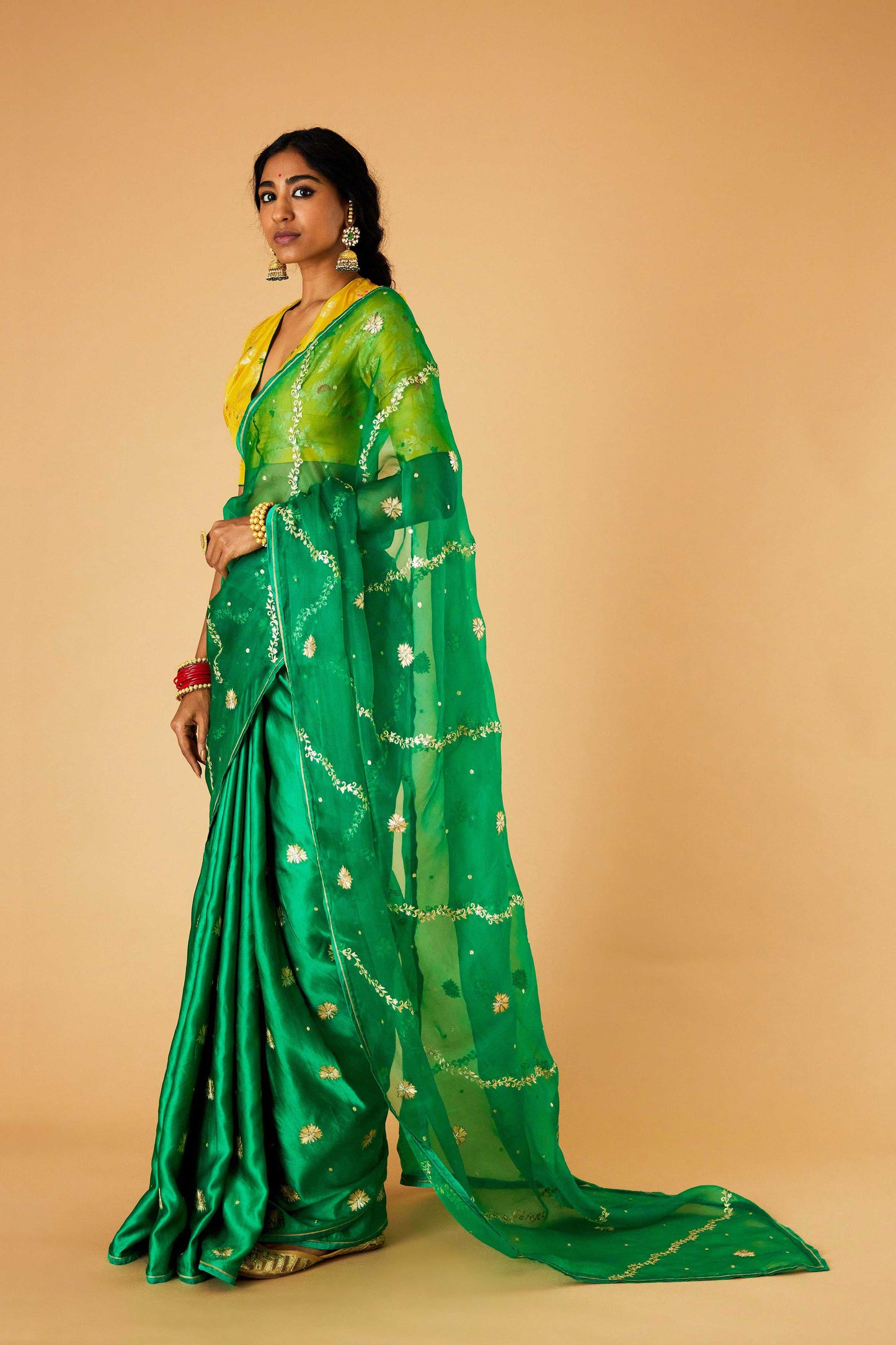 Kavyanshi saree- Sabz