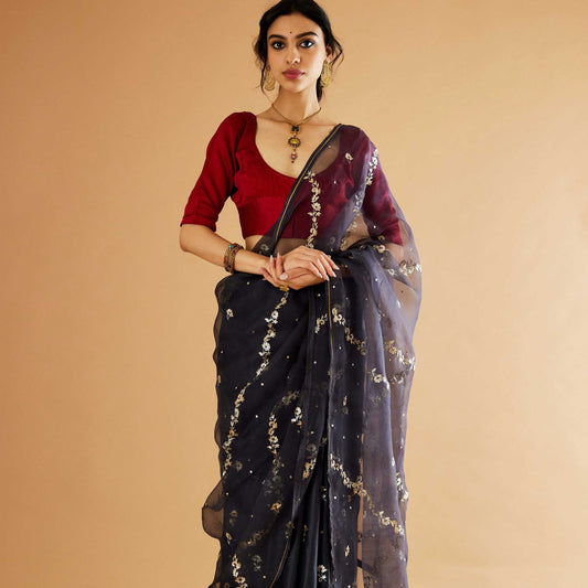 Kavyanshi saree- Surmai