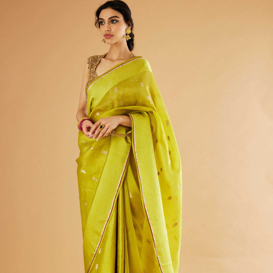 Padmaja saree- Mehendiya