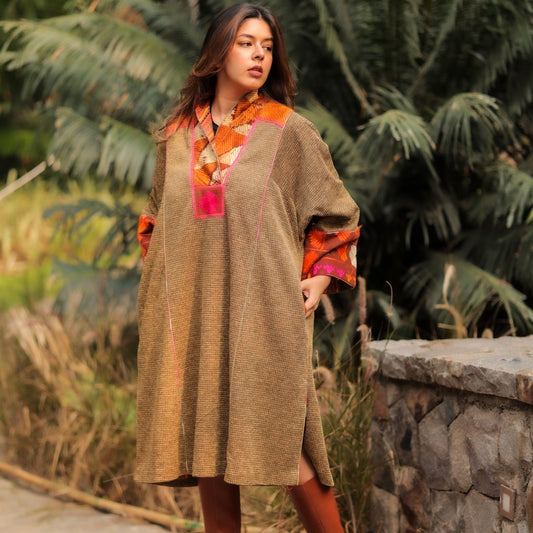 Khiza Meerzai Winter jacket Brown