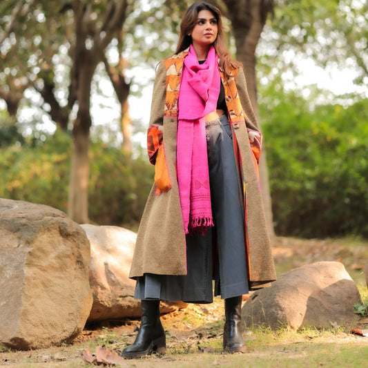 Nargis Meerzai Winter jacket Brown