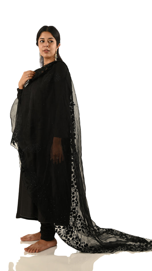 Reshmi Shaista Silk Joda (Siyaah)