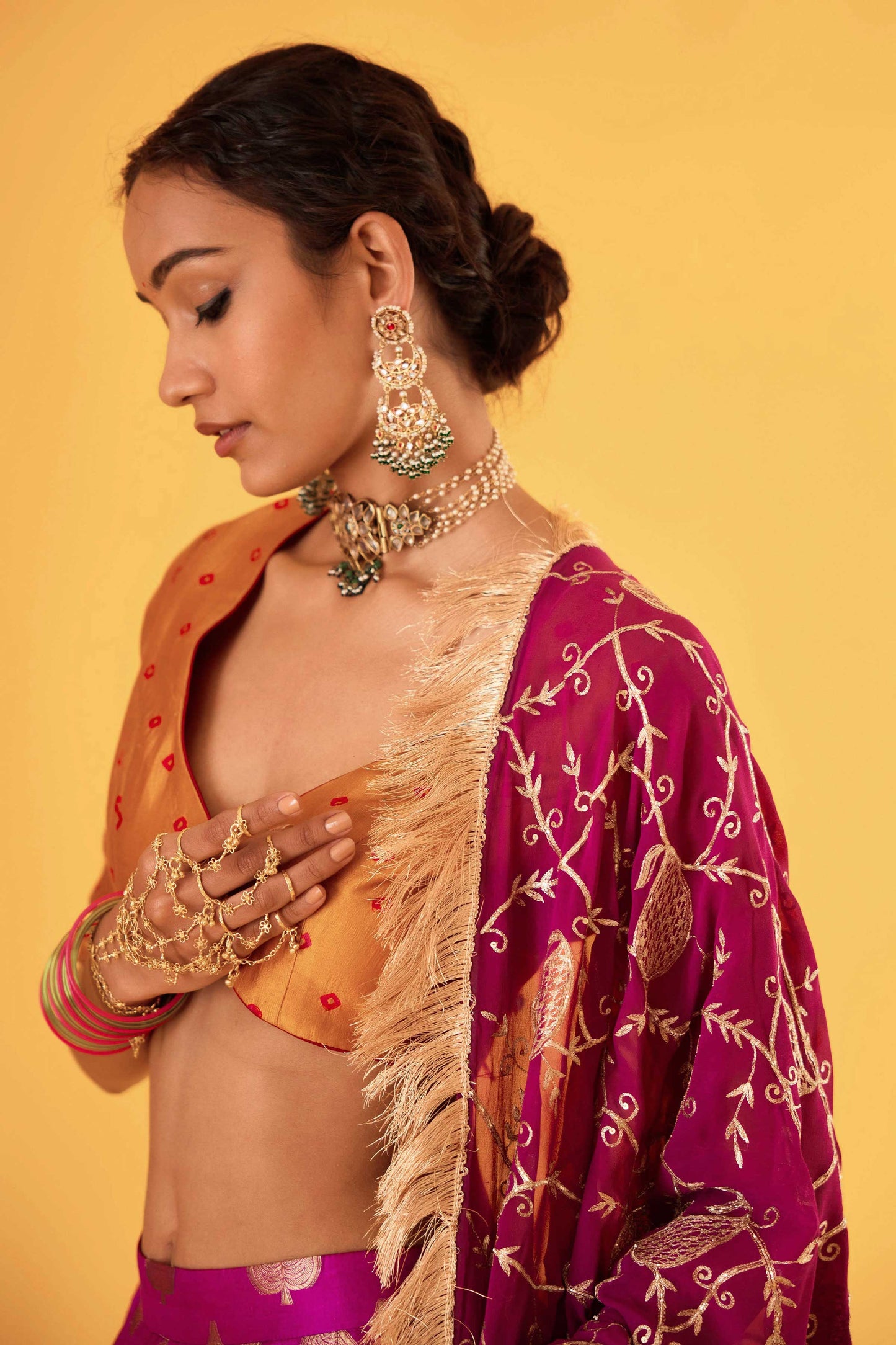 Yogeshwari Chatapati Lehenga (Kaasni)