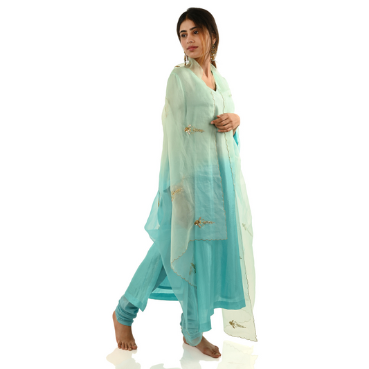 Gulafshan Joda - Firozi Ombre