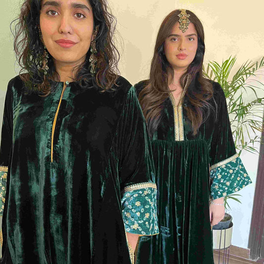 Kaahi makhmal and leheriya joda