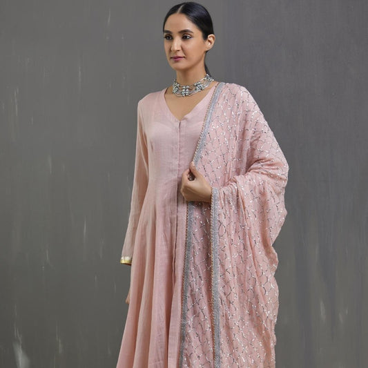 Mahepusht lehenga Joda- Salmon pink